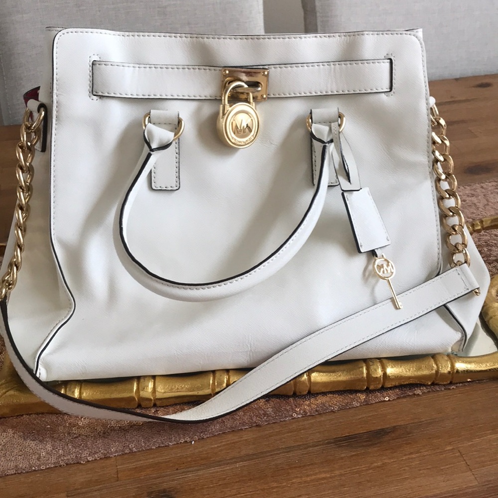 White & Gold Michael Kors Bag